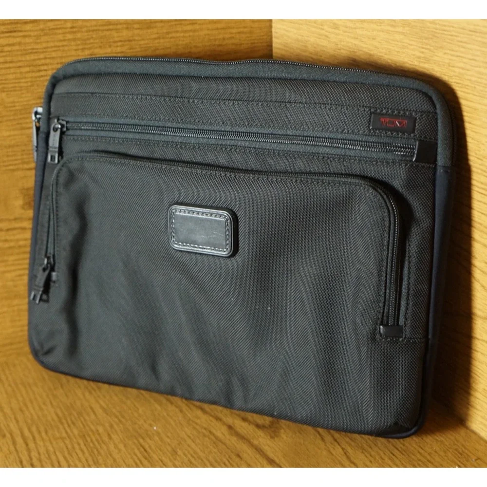TUMI Alpha 2 3 Bravo Ballistic Nylon Padded Tablet iPad Case Sleeve Black